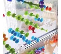 Shein Set de 11 piezas de bloques de juguete con ventosas para niños, bloques de construcción de goma suave para educación temprana, rompecabezas con ventos