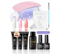 Shein Set de 11 piezas que incluye 16ml de gel de extensión rosa y líquido deslizante (producto de líquido deslizante actualizado, entrega aleatoria), que i