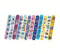 Shein Set de 12/24 piezas de pulseras de golpe de Lilo y Stitch de Disney, pulseras coloridas a granel para decoración de fiesta de cumpleaños y regalos par