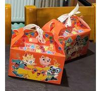 Shein Set de 12 bolsas de papel con diseños de Pokémon de primavera, caja de regalo, suministros de oficina, juguetes de regalo de cumpleaños, Pikachu, Squi