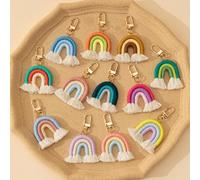 Shein Set de 12 colgantes en forma de arcoíris para bolsos de mujer (colores surtidos) - Regalo, regalo divertido, accesorios multicolor para bolsos, llaver