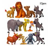 Shein Set de 12 figuras únicas de PVC de El Rey León, estatuillas de alta calidad de Simba, decoración para el hogar, la habitación, la oficina, regalos de