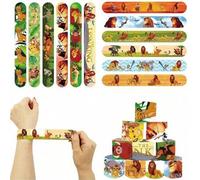 Shein Set de 12 piezas/24 piezas Pulsera con hebilla de Simba El Rey León, relleno de piñata, pulsera de la selva de El Rey León para fiesta de cumpleaños,
