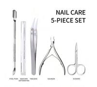 Shein Set de 12 piezas de herramientas de manicura, incluye cortaúñas, tenazas de cutículas, lima de uñas, suavizador y talla grande, adecuado para salones