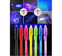 Shein Set de 15/10 piezas (color aleatorio) Bolígrafos de tinta invisible, bolígrafos espía con tinta invisible y luz negra, bolígrafos de tinta invisible m