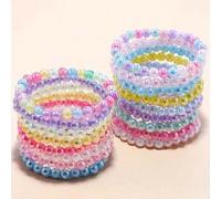 Shein Set de 15 piezas de pulsera de cuentas acrílicas coloridas y vibrantes - Diseño mixto adecuado para chicas de moda - Regalo de cumpleaños perfecto y a