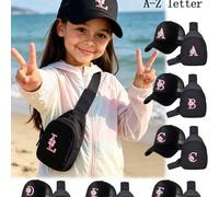Shein Set de 2 gorras con letra del alfabeto y flor rosa para niñas, sombrero de sol ligero y elegante, adecuado como regalo de cumpleaños/festivo, para act
