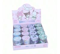 Shein Set de 2 piezas/4 piezas/24 piezas de Cintas Decorativas tipo Washi con diseños de personajes Sanrio como Kuromi, Cinnamoroll, Melody y Pochacco en es