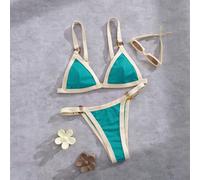 Shein Set de 2 piezas de bikini atrevido de estilo europeo y americano para mujeres