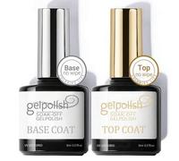 Shein Set de 2 piezas de Capa superior sin frotar y Capa base de gel, con acabado brillante y larga duración, para salón en casa y manualidades de arte de u