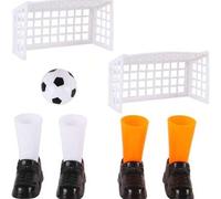 Shein Set de 2 piezas Juego de fútbol de dedo, con 2 mini porterías, juguete de fútbol de mesa de escritorio, juego de fútbol de mesa interactivo para adult