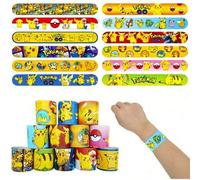 Shein Set de 24/12/1 piezas de pulseras con personajes de anime de Pokémon Pocket Monsters, regalo para fiestas y vacaciones (surtido aleatorio)