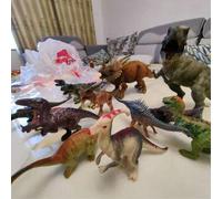 Shein Set de 3 cajas ciegas con modelos de dinosaurios súper geniales, 100% tasa de victoria - 3 modelos de dinosaurios únicos y aleatorios, empaque negro d