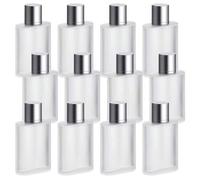 Shein Set de 3 piezas/4 piezas de botellas de perfume de lujo de 30ml y 50ml - Botella atomizadora de vidrio esmerilado recargable con rociador de niebla fi