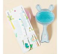 Shein Set de 3 piezas Cepillo de pelo con diseño de dinosaurio y unicornio para niños, mini peine de masaje con patrón de animales, color aleatorio