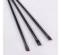 Shein Set de 3 piezas Pincel delineador de ojos curvo y Pincel daga para maquillaje, Pincel delineador líquido, Pincel de ceja extra fino de cabeza sesgada