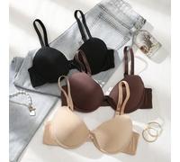 Shein Set de 3 sujetadores sin aros suaves y cómodos, versátiles y combinables de múltiples maneras para uso casual