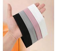 Shein Set de 4 diademas deportivas de unicolor, diademas elásticas de tono clásico, adecuadas para yoga diario, entrenamiento o momentos ocupados para asegu