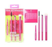 Shein Set de 4 herramientas para cejas Arch Envy Brow Sculpting de Real Techniques Limited Edition Vivid Escape, con gemas para ojos como regalo adicional p
