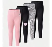 Shein Set de 4 leggings de longitud hasta el tobillo, casuales y cómodos, de varios colores, para chica joven, estilo escolar, campus y universidad, para ot