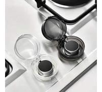 Shein Set de 4 piezas Cubierta protectora para interruptor de estufa de gas, Cubierta protectora para botón de encendido de gas natural, Perilla de estufa d