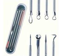 Shein Set de 4 piezas de Kit de tratamiento profesional para el acné: Eliminador efectivo de puntos negros, crema para el acné y las manchas, herramientas d