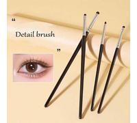 Shein Set de 4 piezas de pinceles finos para sombras de ojos y delineador para mezclar maquillaje, cepillo de cejas, cepillo de sombras de ojos, cepillo de