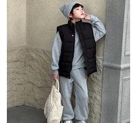 Shein Set de 4 piezas de ropa informal para niños, incluye sudadera con capucha, chaleco, gorra, chaqueta, adecuado para otoño/invierno, uso casual y escola