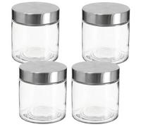 Shein Set de 4 tarros de vidrio y acero inoxidable 750ML. Envío gratuito en 24/48 horas