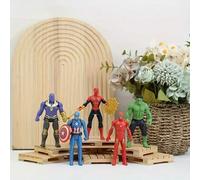 Shein Set de 5 figuras de acción de Marvel Spider-Man Avengers - Conjunto de coleccionista de superhéroes con licencia oficial que incluye Hulk, Iron Man, T