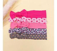 Shein Set de 5 lazos para el cabello de niña con lindos patrones impresos, aptos para uso diario y como regalo festivo, para todas las estaciones y Día de S