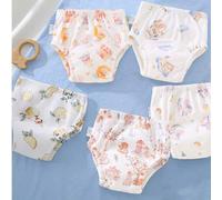 Shein Set de 5 pantalones de entrenamiento reutilizables para ir al baño, cubiertas de pañales lavables para bebés que están aprendiendo a usar el inodoro,