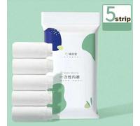 Shein Set de 5 paquetes de bragas desechables para mujer, para uso al aire libre/embarazo/posparto, ropa interior de viaje, de material no tejido
