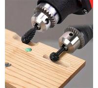 Shein Set de 5 piezas/10 piezas de brocas de lima rotativa hexagonal de carpintería DIY, conjunto de fresas rotativas, conjunto de brocas para archivos de t