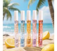 Shein Set de 5 piezas/10 piezas de mini aromaterapia para mujeres, perfume de fruta dulce fresco y fácil de llevar para mujeres, para fiestas de verano en l