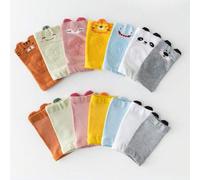 Shein Set de 5 rodilleras transpirables para bebé, protectores de rodillas y codos con diseño anti-deslizante de malla y patrones de dibujos animados para g