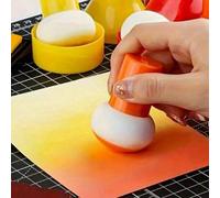 Shein Set de 6/9 esponjas con mango en forma de calabaza en múltiples colores para técnicas húmedas y secas de tinta, manualidades de papel, scrapbooking, e