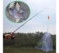 Shein Set de 6 piezas/5 piezas/1 pieza de red de pesca, red de pesca #3/#5/#7/#9/#13, red trampa, red luminosa, equipo de pesca, red adhesiva sin ganchos, d
