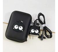 Shein Set de 6 piezas de accesorios de carga con diseños lindos de bolitas de carbón - Incluye fundas protectoras de cargador, sujetadores de cable de datos