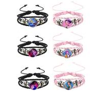 Shein Set de 6 piezas de accesorios de pulsera con personajes de dibujos animados y temas de K-POP, adecuado para fiestas de cumpleaños, disfraces festivos,
