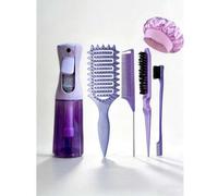 Shein Set de 6 piezas de herramientas para el peinado | Incluye botella de spray de 200ml, cepillo volumizador, peine de cola de rata y varilla de spray par