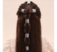 Shein Set de 6 pinzas para el cabello de niña con diseño de girasol dorado en estilo punk, accesorios para el cabello grandes de plata con diseño hueco, ade
