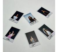 Shein Set de 6 tarjetas de cámara instantánea con firma de celebridad, tarjetas coleccionables de fanáticos del grupo de chicas, tarjetas de estilo de cámar