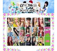 Shein Set de 6 tarjetas fotográficas del álbum debut UNCHILD, tarjetas Lomo Y2K, tarjetas coleccionables de ídolos Haeun Ako Heekie, regalo de colección par