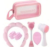 Shein Set de 7 piezas/8 piezas de herramientas para el cuidado de la piel, set de limpieza, set de cuidado de la piel para la hora de acostarse, set de cepi