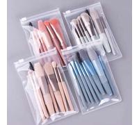 Shein Set de 8 brochas de maquillaje de cerdas suaves: Adecuado para rubor, iluminador, polvo, etc. Ideal para principiantes, ligero y práctico, fácil de tr