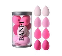 Shein Set de 8 esponjas de maquillaje mini, adecuadas para corrector en crema y en polvo, aplicador de maquillaje en polvo suelto, maquillaje, barato, decor