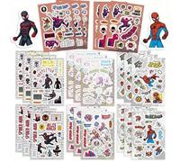 Shein Set de 8 pegatinas oficiales con licencia de Marvel del personaje de dibujos animados Spiderman, colección para decorar portátiles, teléfonos, botella