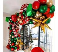 Shein Set de 85 piezas para decoración festiva - ¡Construye un arco mágico dorado de globos! Suministros para fiestas de globos de Navidad, Halloween y Acci