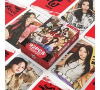 Shein Set de 92 piezas de pegatinas y tarjetas de apoyo para fans del álbum TWICE ENEMY/STRATEGY, incluye tarjetas fotográficas de alta definición de Nayeon